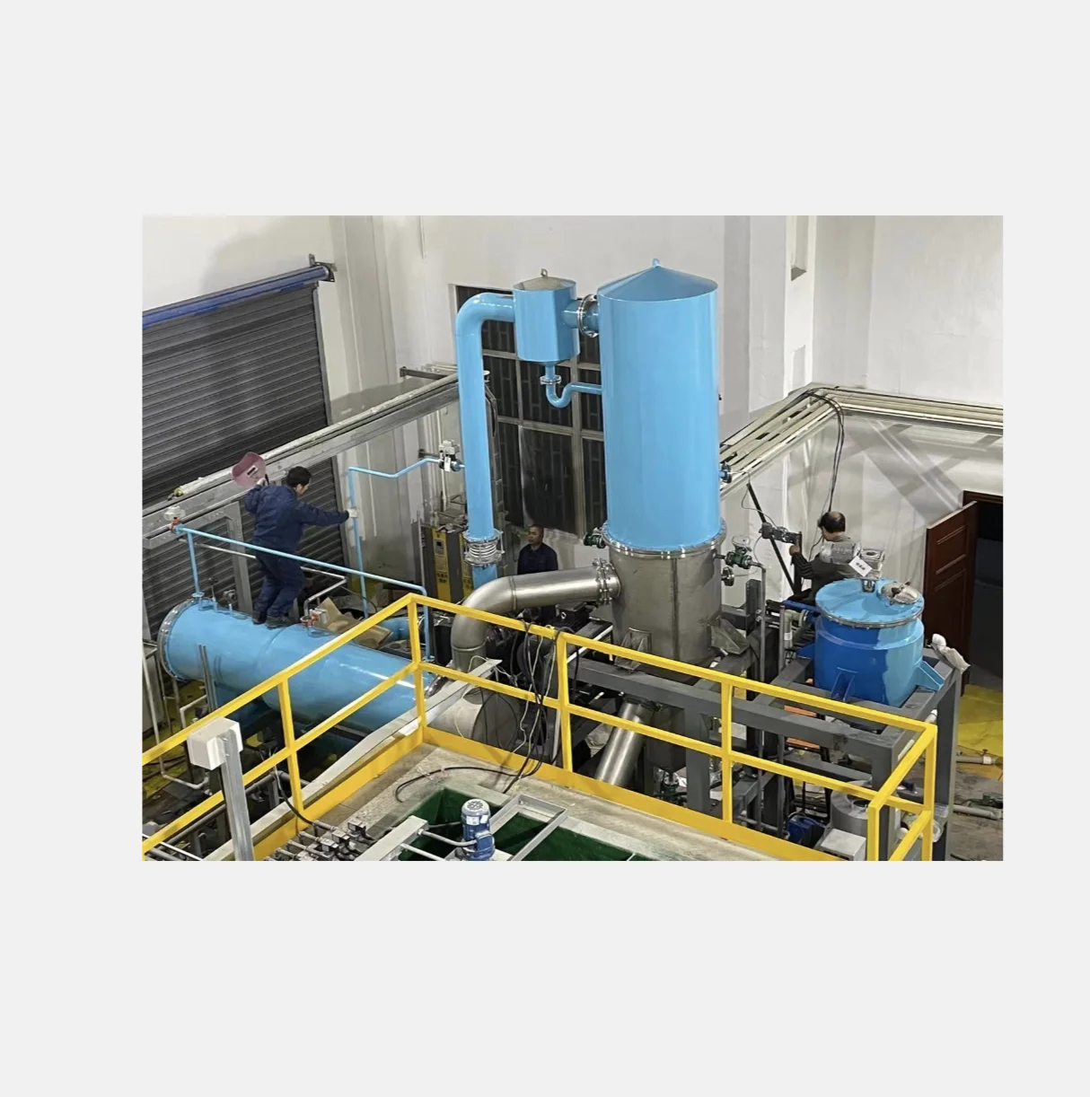Falling Film Evaporator Multi-effect Forced Circulation Evaporator For Milk Food Processing