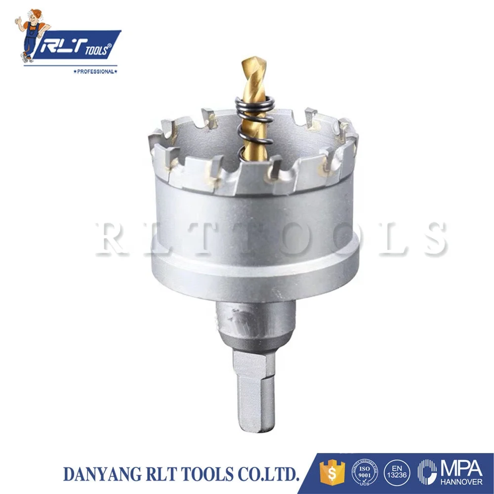 TCT Hole Saw Drill Bit Alloy Carbide Cobalt Steel Cutter Stainless Steel Plate Iron Metal Cutting Kit