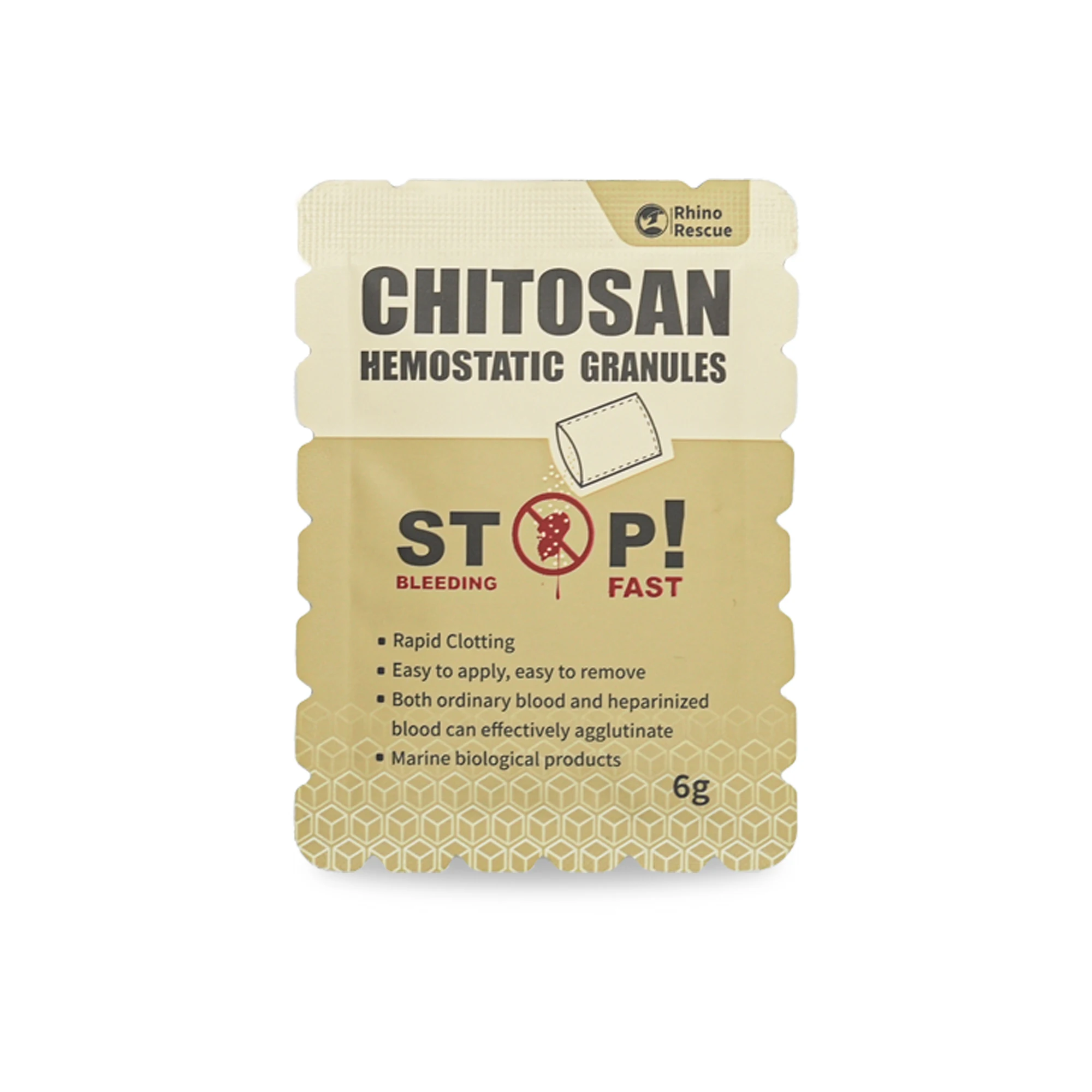 Rhino Rescue High Absorbent Carboxymethyl Trauma Hemostat Powder Chitosan Hemostatic Granules