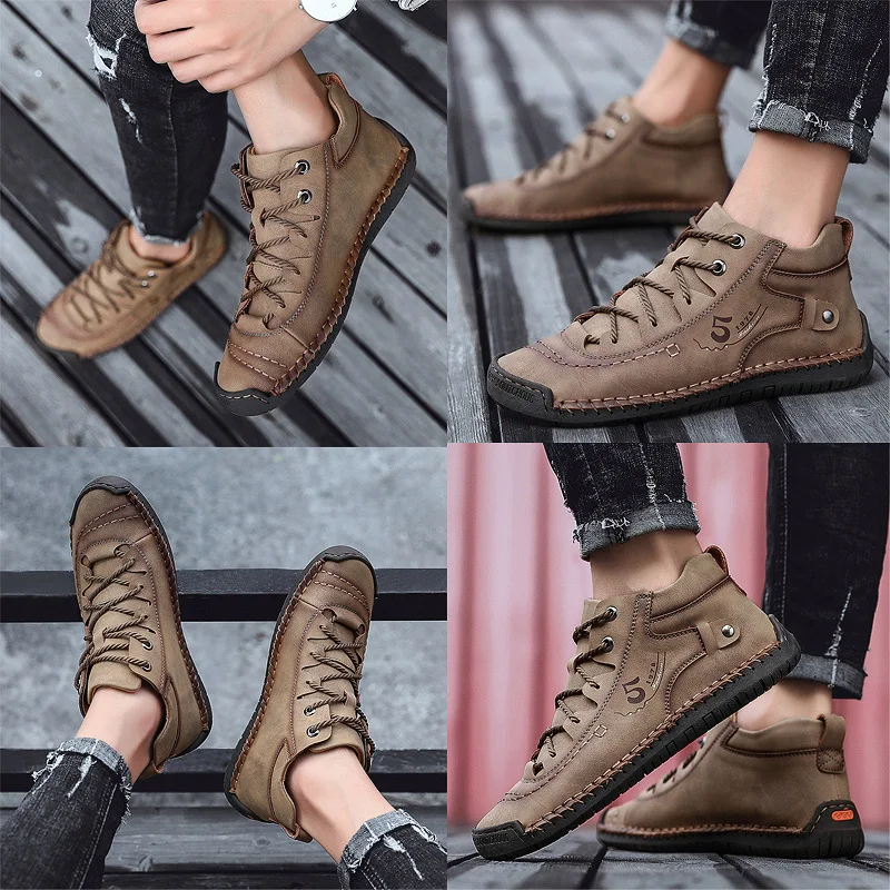 Wholesale italian leather casual shoes for men custom genuine leather dress shoes