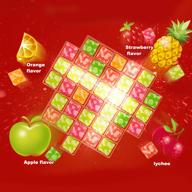 Sugus mixed fruit flavored iron box soft candy