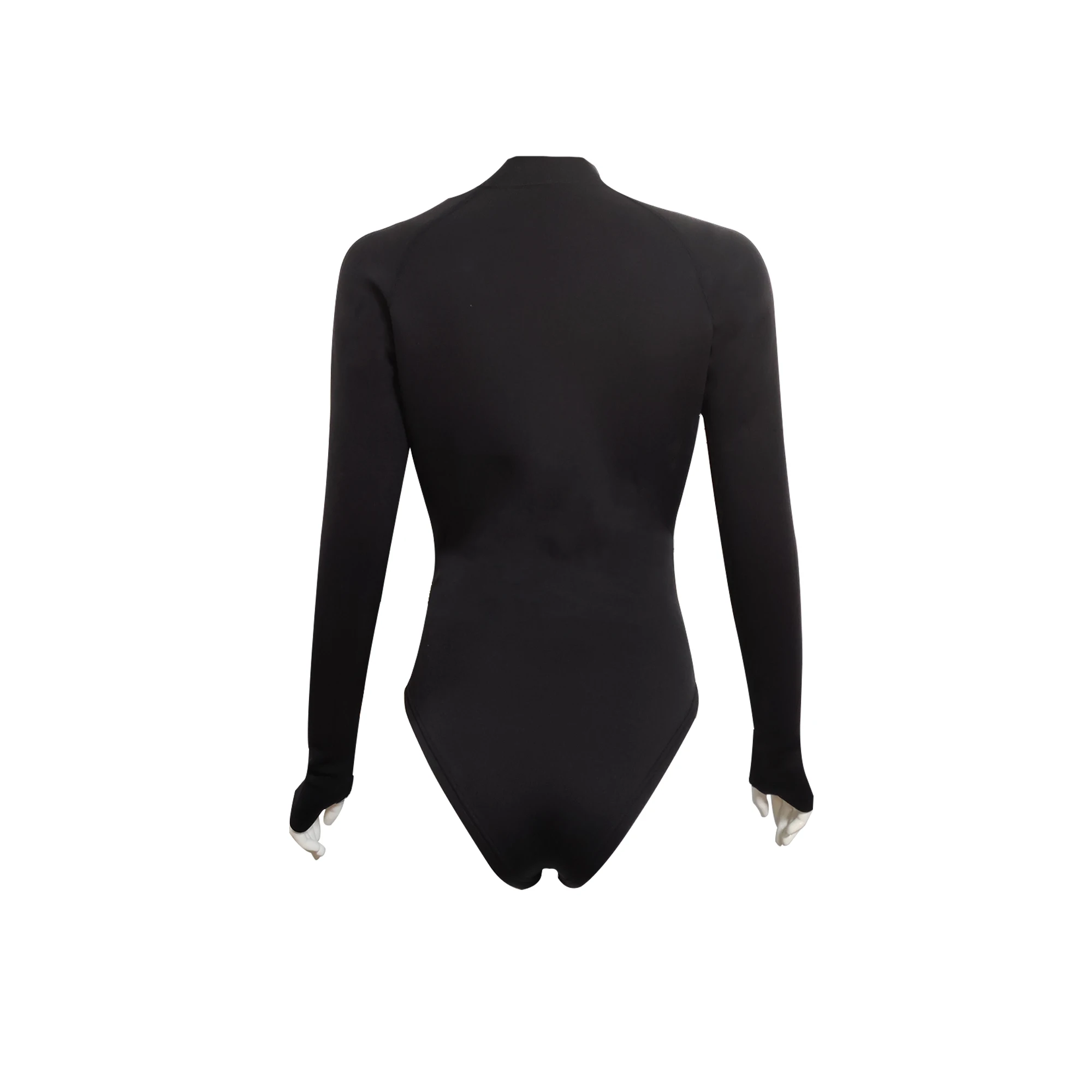 Factory Custom Women Freediving Short Swimsuit One Piece Long sleeve Surfing Wetsuits 2MM 3MM Neoprene Front Zipper Wetsuit