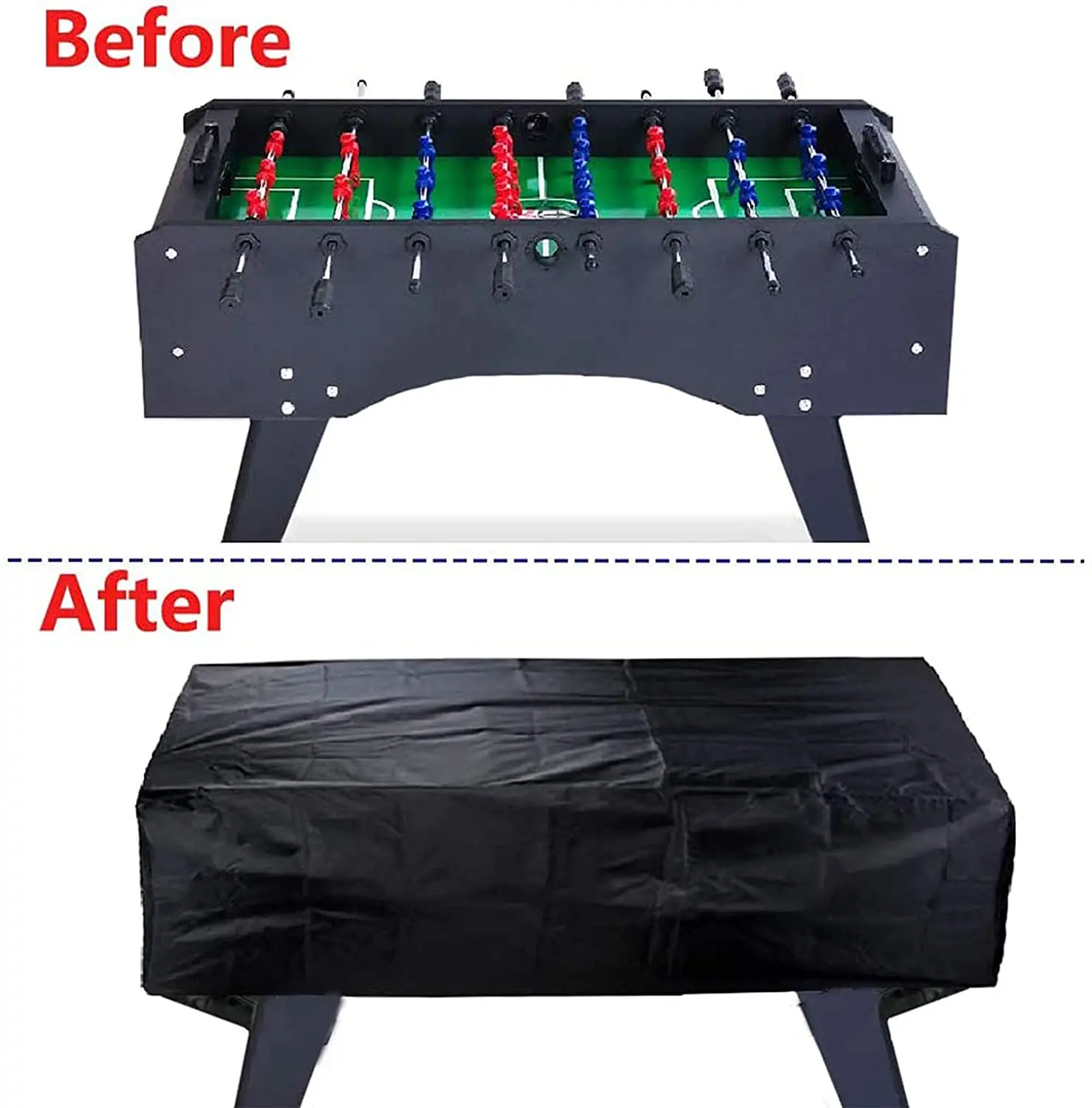 Foosball Table Cover Outdoor Waterproof Dust Rectangular Patio Coffee Chair Billiard Soccer Cover