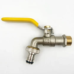 Brass Bib Cocks Tap 1/2 Pipe Fitting Hose Tap Wall Mounted Thicken Anti-freeze Water Bib Valve Tap for Garden Outside