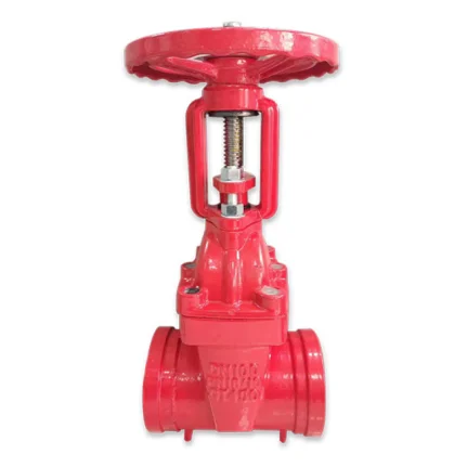 high quality factory manufacture Z81X-16Q  grooved flanged ductile iron rising stem gate valve