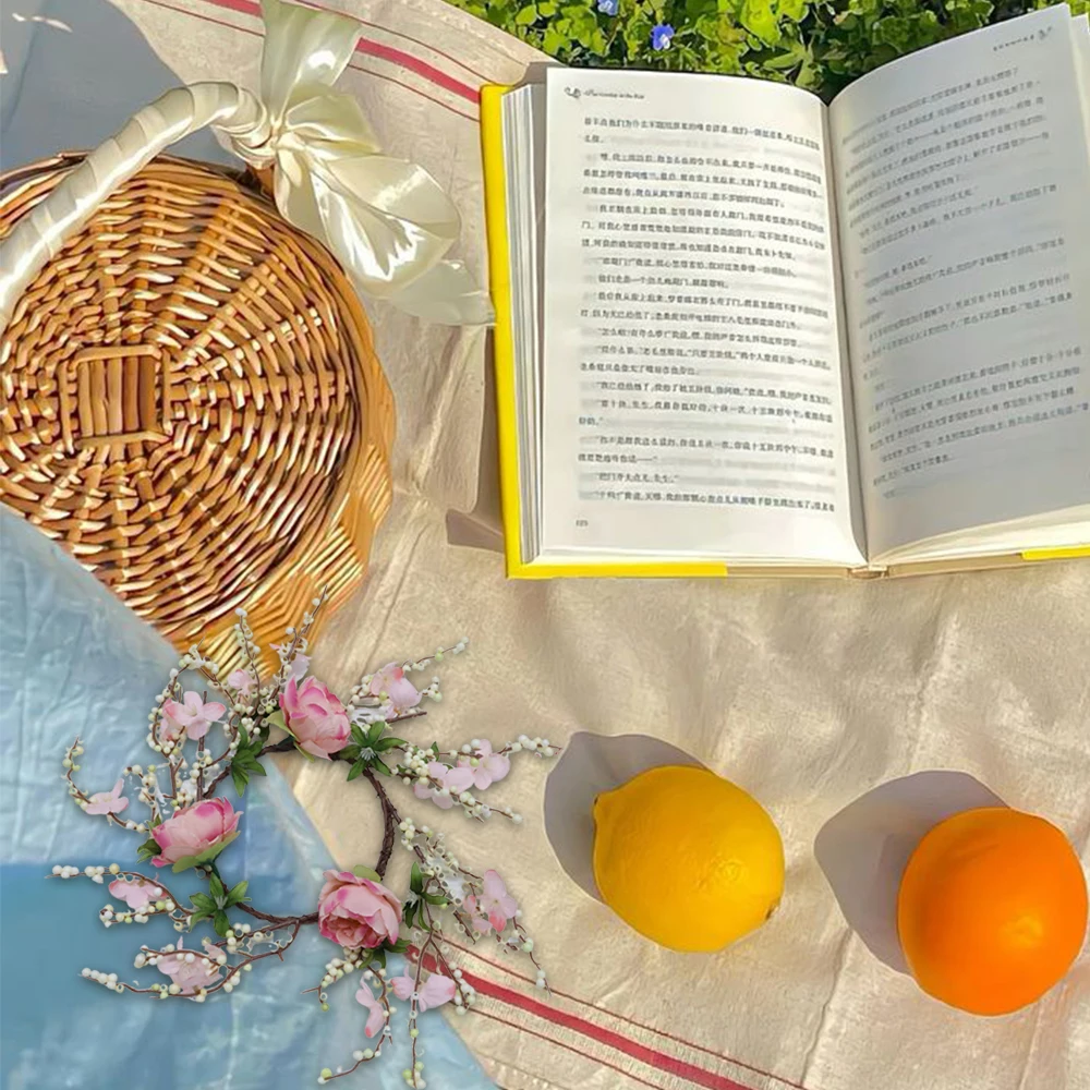 INUNION New Trends Easter Decoration Spring Garland Wreath Artificial Simulation Wedding Flower Artificial Peony Flower Wreath