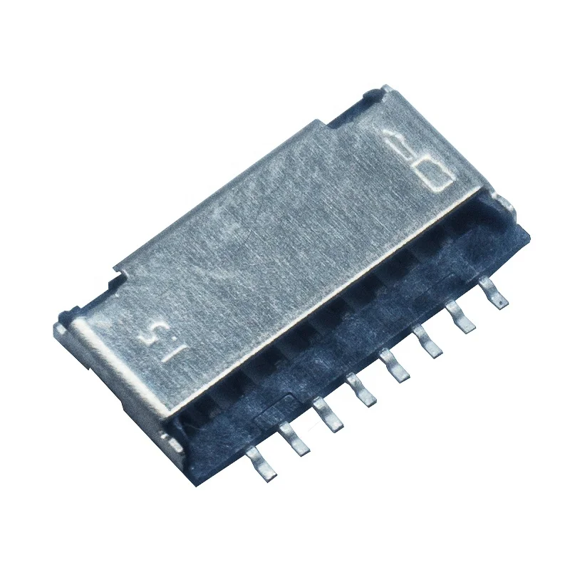 Mobile Phone Height 1.5mm 1.7mm Simple Switch Type 8Pin TF Micro SD Memory Card Connector