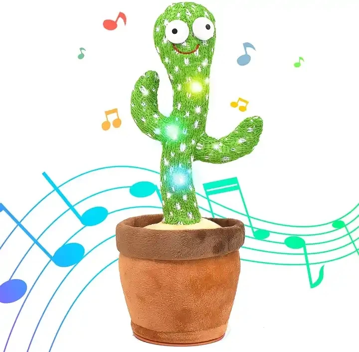 Besti cactus plush toys electronic shake talking dancing cactus toy Baby funny cactus