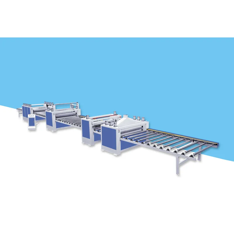 Automatic high speed acrylic furniture laminating machine for large panel factory woodworking processing line
