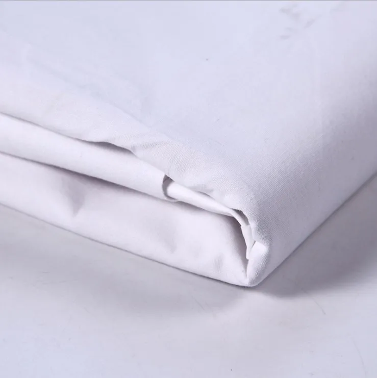 Chlorine resistant high density doctor gown plain tc white hospital fabric nurse uniform
