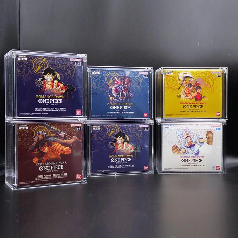 Уф сопротивление TCG акриловая повторная Печать Английский один кусок карты игры бустер коробка протектор витрина