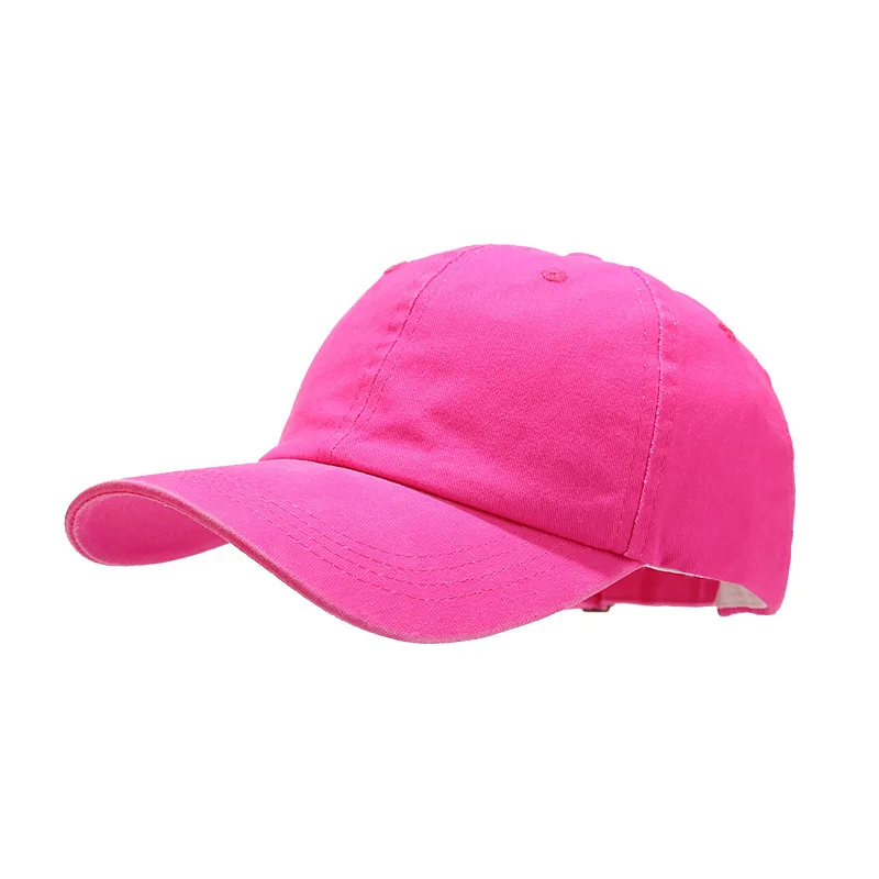 Custom Fluorescent Bright Colour Trucker Hat Dad Hat Women Sports Caps Gorra Popular Blank Solid Cotton Unisex Baseball Cap