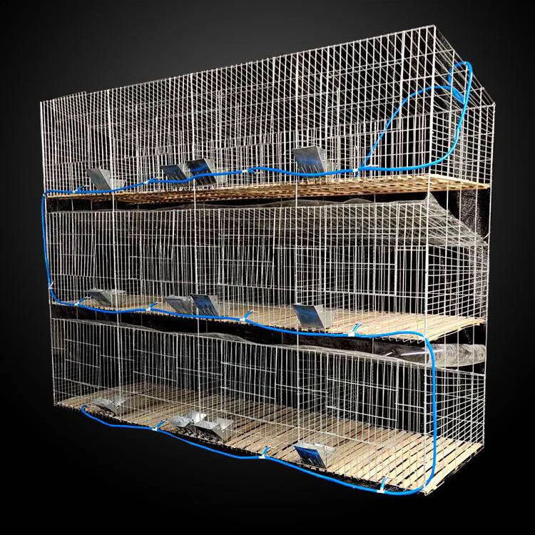 GREAT FARM Hot Sale  Easy Commercial Rabbit Cages Hot Dip Galvanizing Rabbit Cages For Animal Farm
