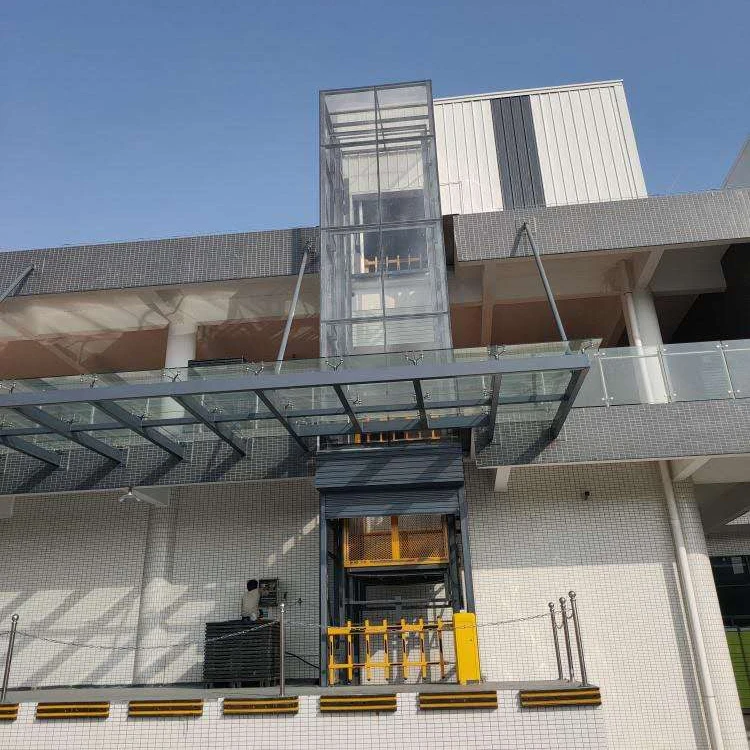 2ton Hydraulic cargo lift emway gem hydraulic freight cage lift elevator