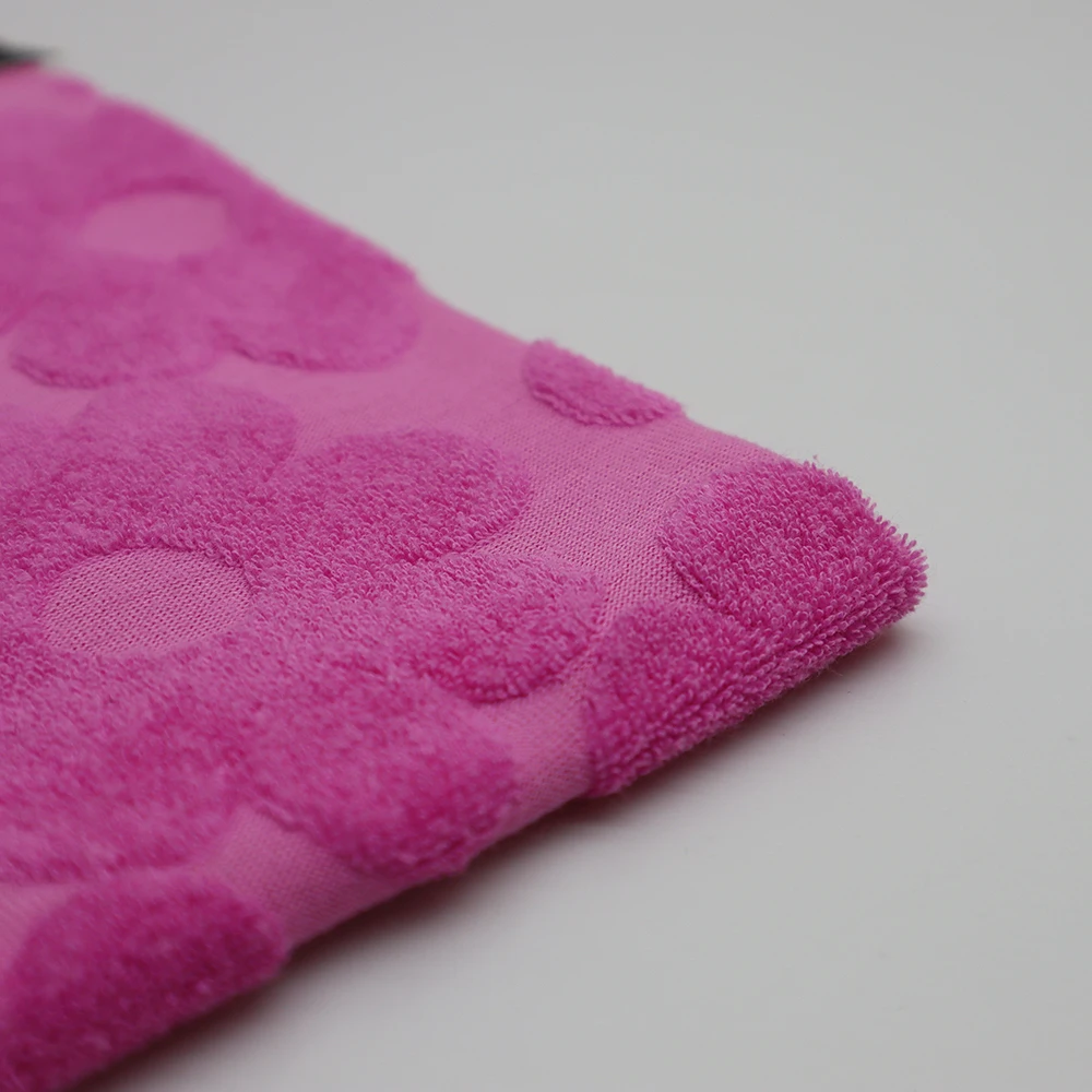 Grey Color CVC Cotton Polyester Spandex French Terry Towel Jacquard Fabric For Toweling