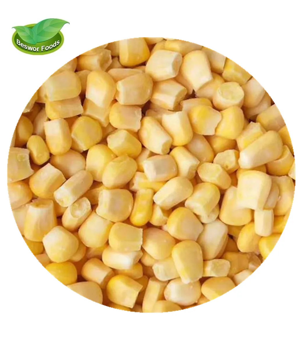 Sweet iqf frozen corn kernels for new crops in 2021