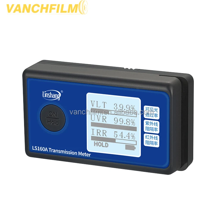 LS160 LS160A Portable Solar Film Transmission Tester Meter Window Tint UV IR Transmission Meter