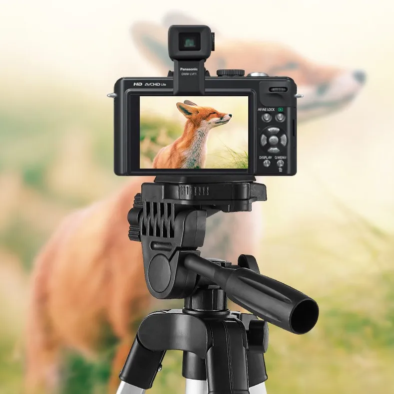 Factory price 330A mini portable flexible tripod 3 sections adjustable height tripod mobile phone camera universal tripod