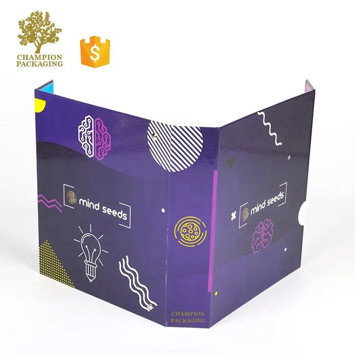 Rigid cardboard hard file folder cover 1 inch D ring binder A4 custom printing 3 ring binder