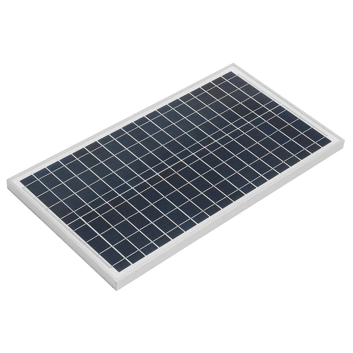 Polycrystalline solar panel 20W 18V with aluminium frame for 12V charging system