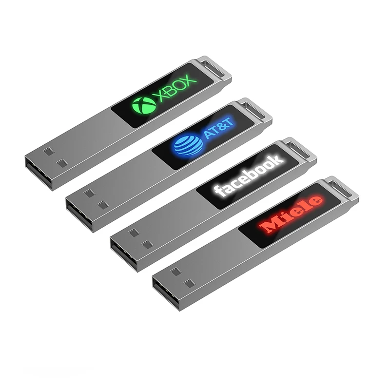 Hot Model USB Drive Light up Logo Custom Logo 1GB 2GB 4GB 8GB 16GB 32GB 64GB Pendrive USB Flash Drive