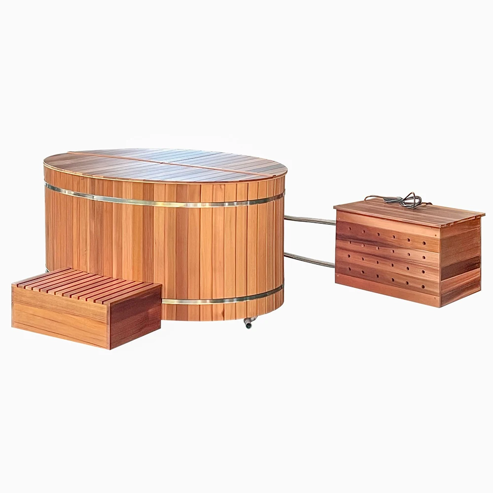 Water Chiller Ice Bath Pools Inflatable Barrel Home 1hp System Wooden Kit Cooler Therapy Cold Plunge Ice Bath with Chiller