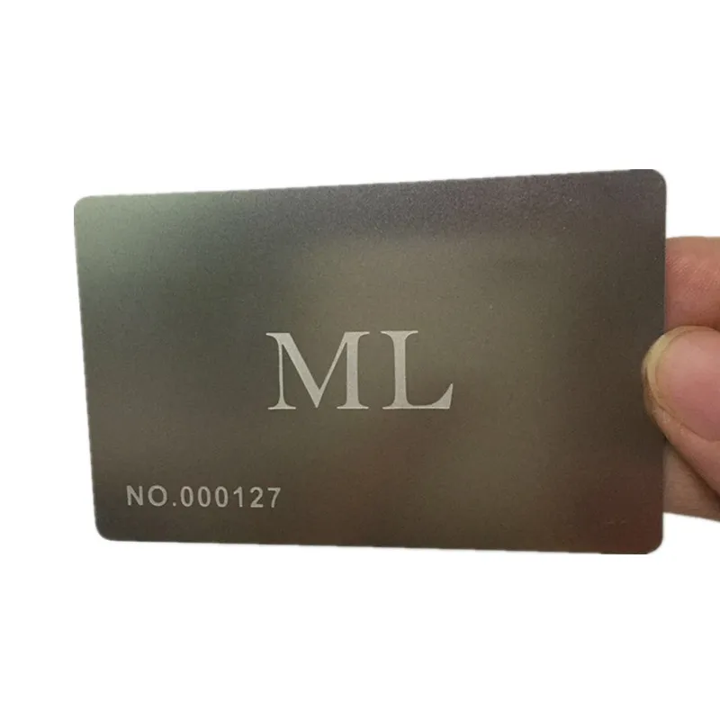Plating Stainless Steel Business Card High Quality Metal Business Card Printed Metal Anodised Aluminium Cards