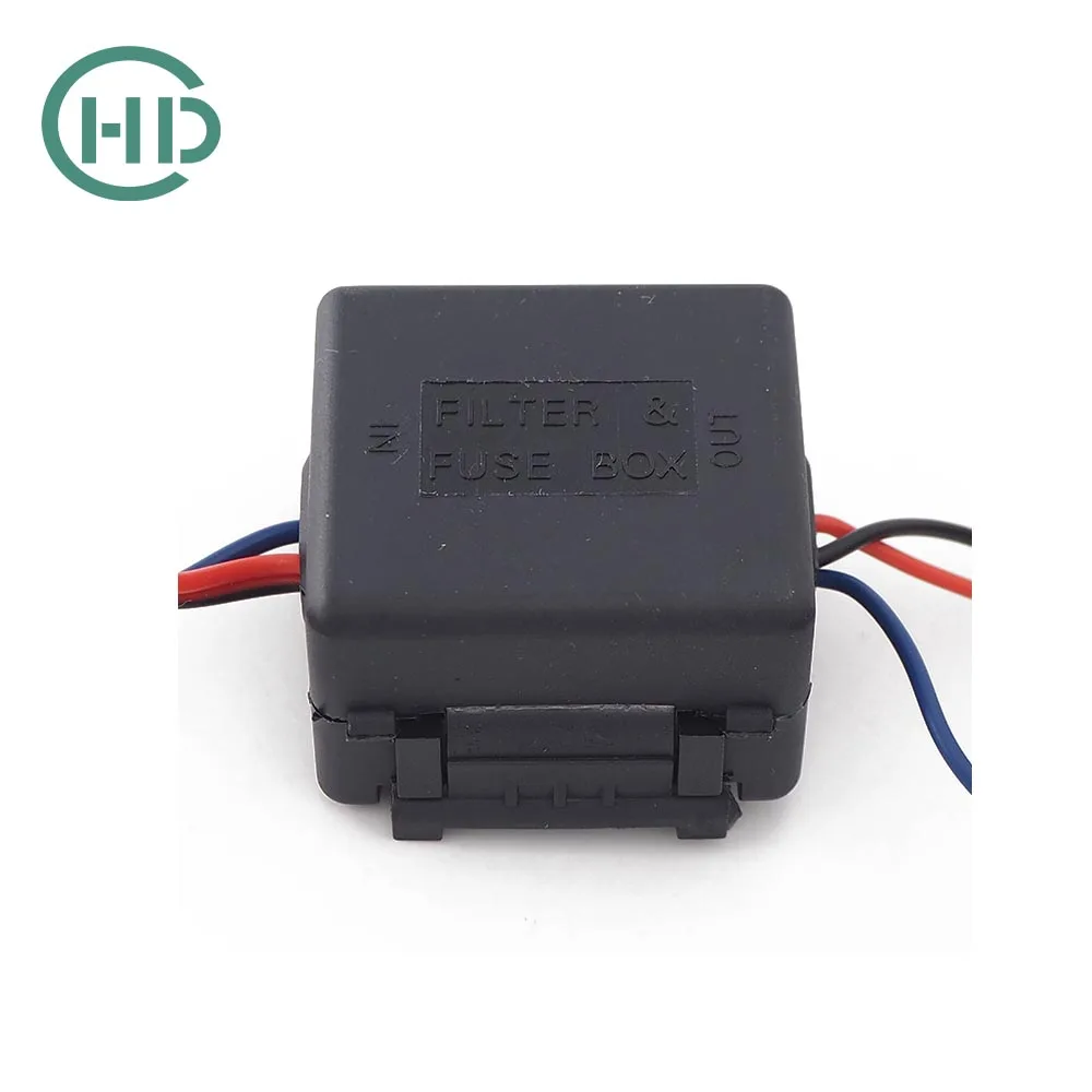 12V DC Power Relay Capacitor Filter Connector Rectifier for Car Rear View Backup Camera Rectifier Auto Car Camera Filter