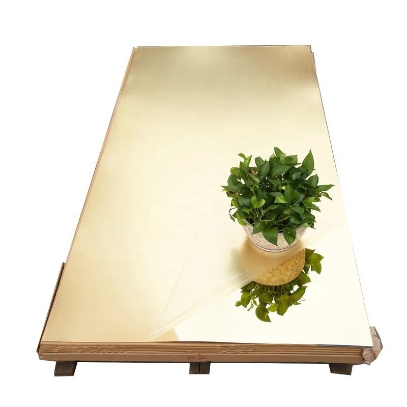 Self Adhesive 4ft x 8ft Cast Gold Mirror Acrylic Pmma Sheet Rose Gold Mirror Acrylic Plastic Sheet