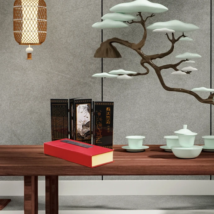 Chinese classical screen decoration, Plum orchid, bamboo and chrysanthemum pattern, suit