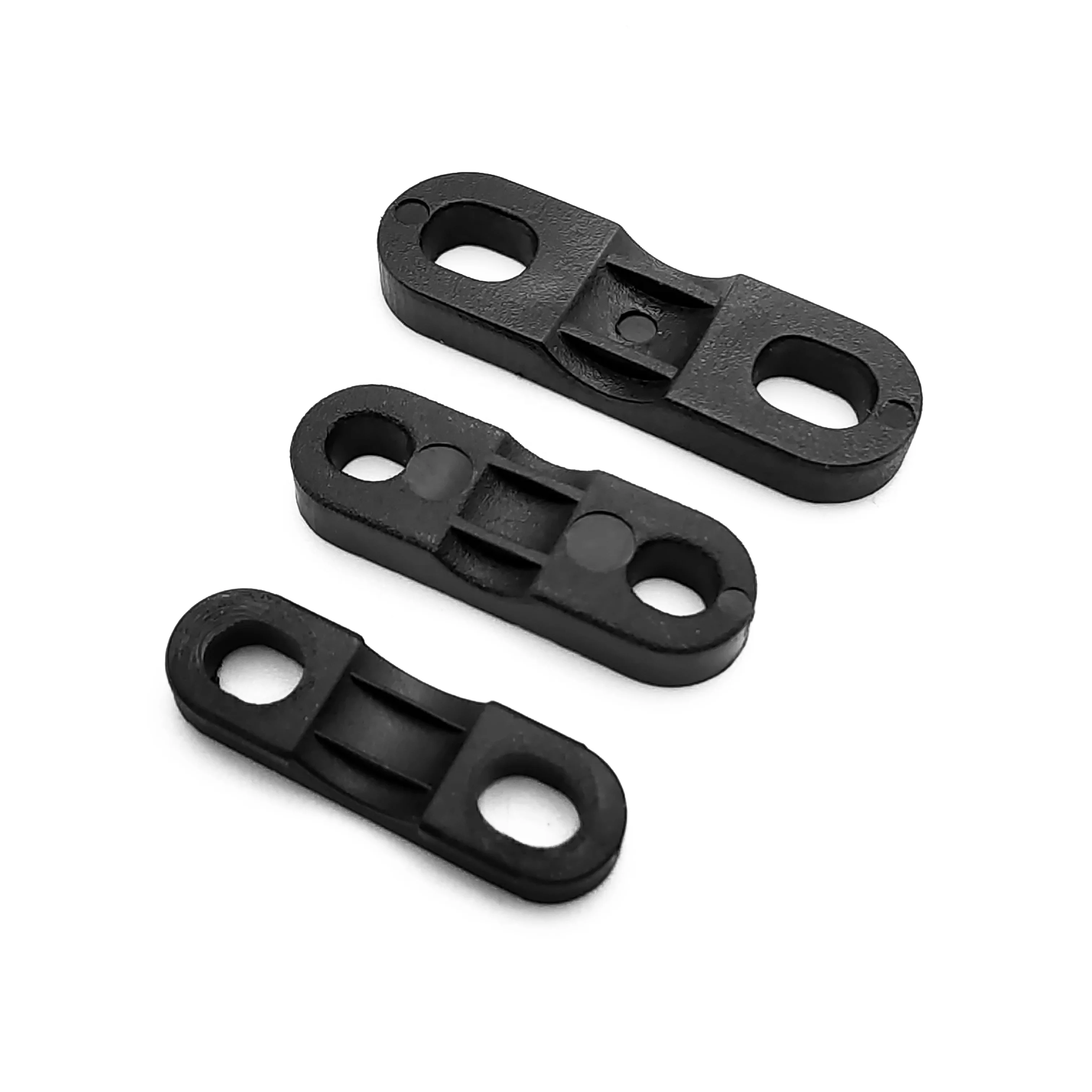 Slotted flat plastic wire clips Screw hole center distance 15mm  electrical cable clamp cable holder clips (62371565379)