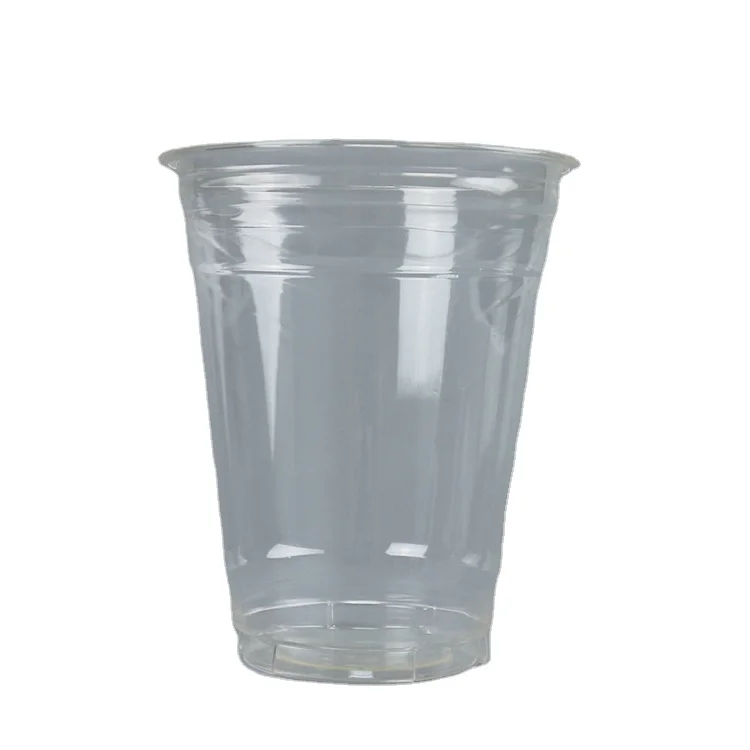 
700ml / 24oz Clear Plastic PET disposable drinking cup with customize logo printing 