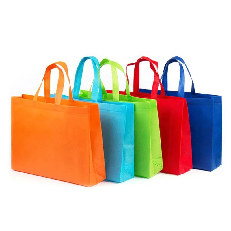 Custom Logo Print Supermarket ECO Reusable Shopping Tote Non woven bag