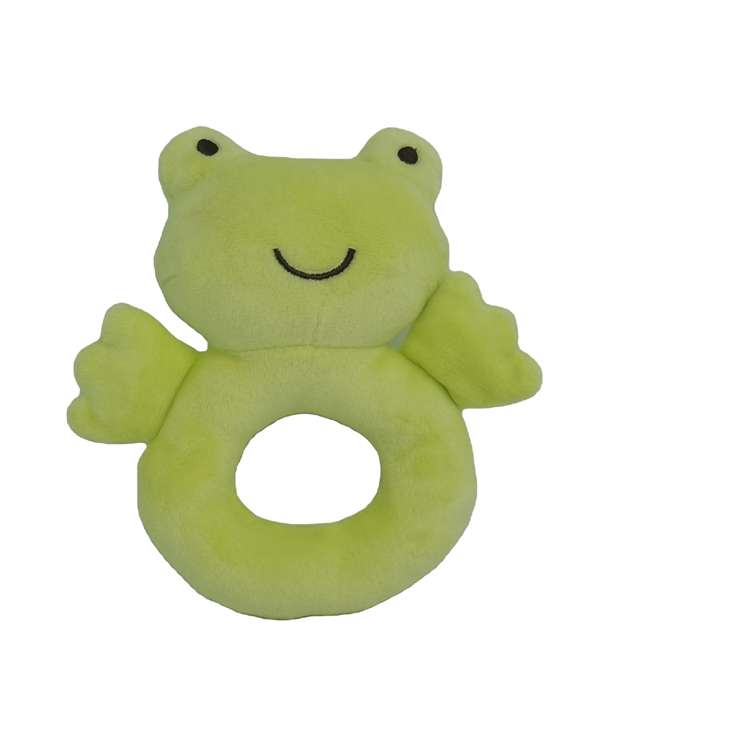 Мягкие плюшевые игрушки лягушка детская погремушка (погремушка внутри)