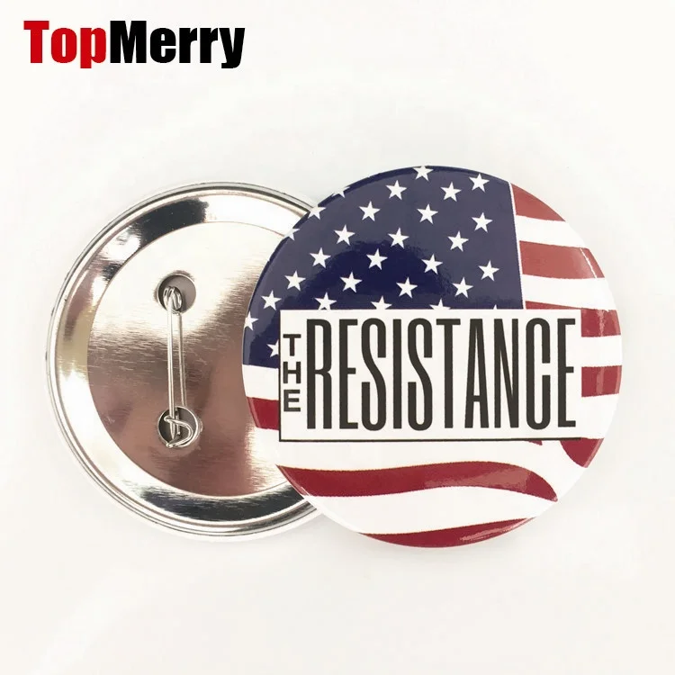 Custom logo pin metal badge