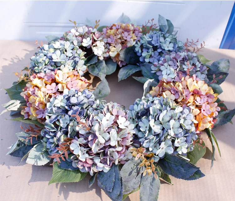 Artificial Rose Flower Wreath Decorative Flowers Wreaths Beautiful Artificial Flower Wreath For Decoration