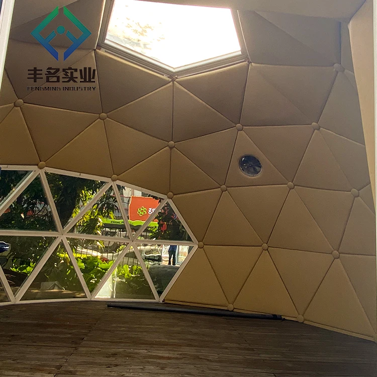 OEM ODM Glamping dome 4m 5m 6m 7m 8m lowest price geodesic dome house tent for sale