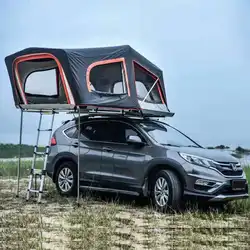 2022 Factory customized good quality car aluminum folding hard shell roof top tents for camping rooftop tent 4 person