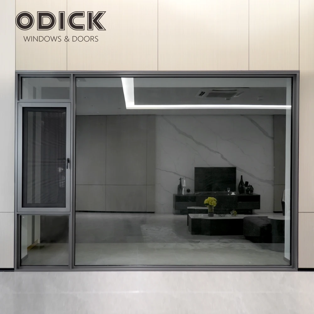 ODICK 105 aluminum alloy window Broken Bridge Aluminum Doors and Windows Casement Window Thermal Anti theft Double Window