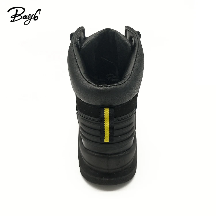 Split Black Top Nubuck High Heel Steel Toe Ventilate S3 Athletic Safety Shoes Work