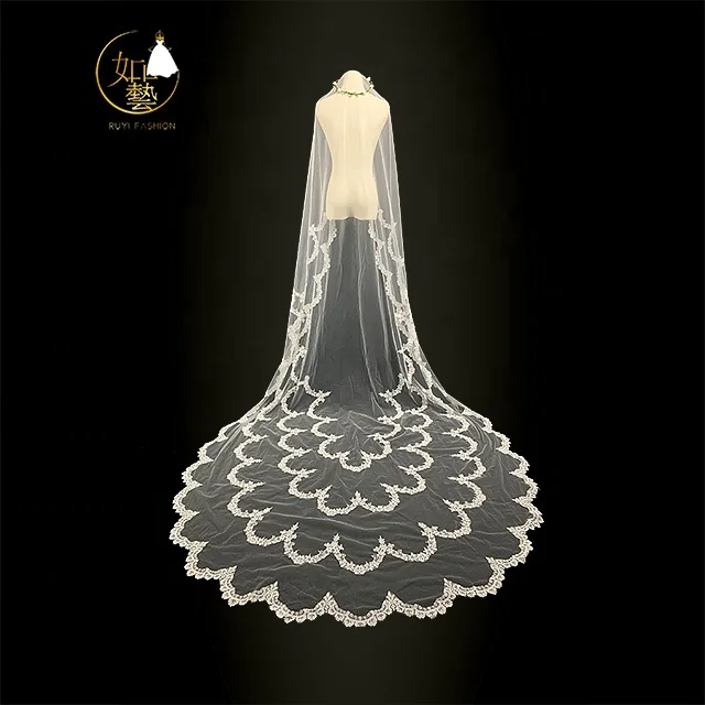 
Cathedral bridal veil Tulle veil Premium wedding hair accessories Wedding veil 