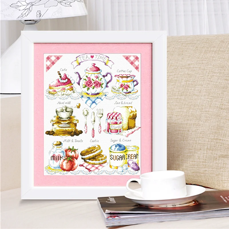 Вышивка «сделай сам», наборы для вышивки крестиком DMC, наборы для вышивки, послеобеденный чай, Прямая продажа с завода, мультяшный рисунок