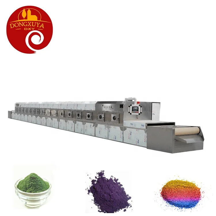 Powder Chemical Products Materials Tunnel Microwave Dryer Bentonite Drying Heating Machine Equipment
