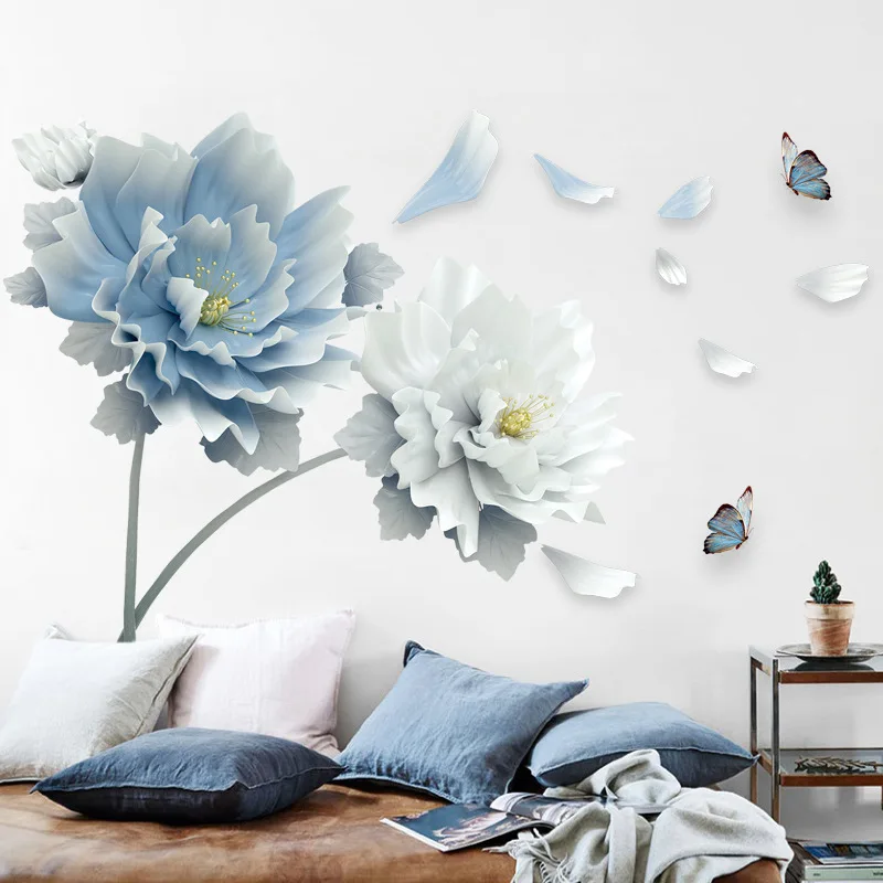Living Room TV Wall Background Stickers Bedroom Decoration Wallpaper Self-adhesive