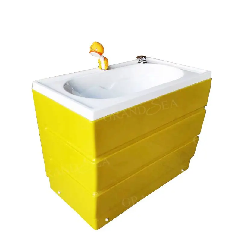 Factory Wholesale Price Acrylic Blue Baby Hydromassage Bathtub For Swimming Kids Jacuzzi Baby Bathtub