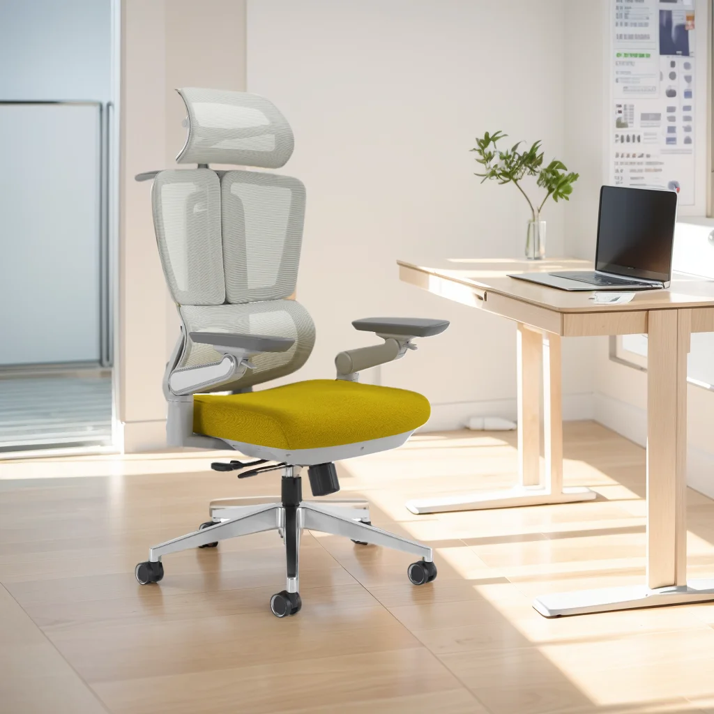 High Quality Office Furniture Headrest Ergonomic Executive Swivel Mesh Modern Fabric Office Chair office desk and chair set