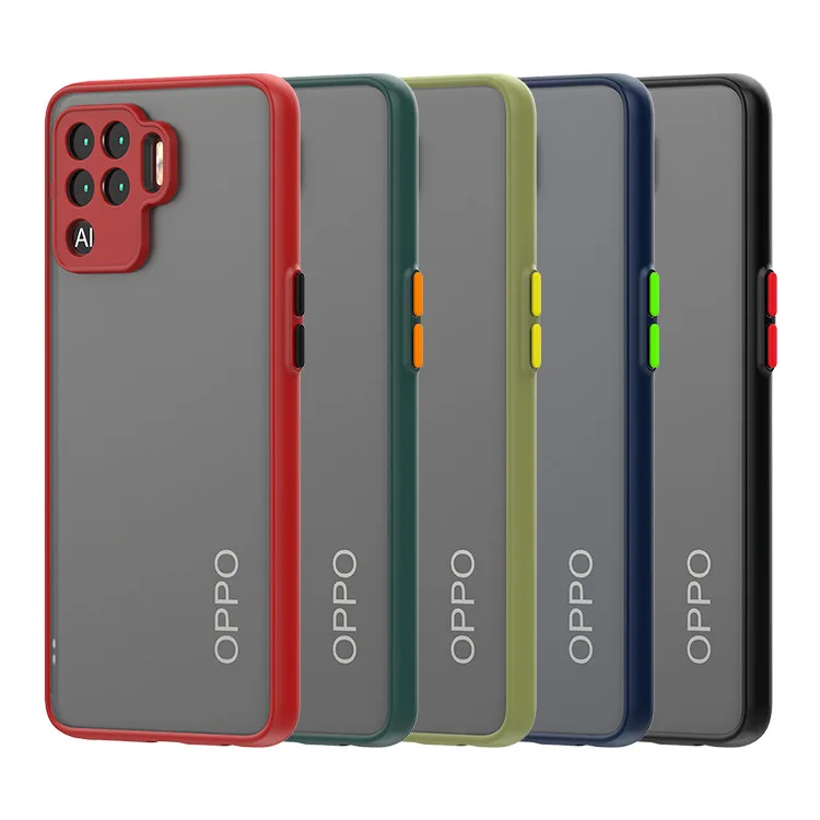 Factory Price TPU+PC Shockproof Translucent Smoke Phone Case For Oppo Realme 8 8 Pro A95 5G