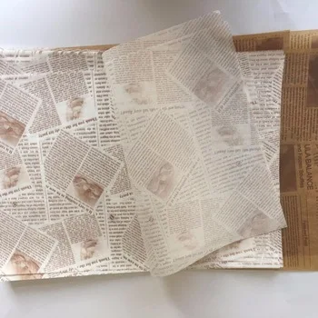 
Newspaper-like food packing paper foodstuff wrapping paper 