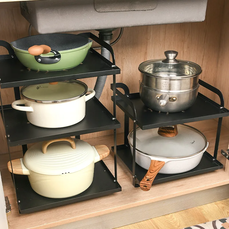 Put The Kitchen Pot Rack Shelf Delta Angle of Mesa Household Rack Under Sink Organizer