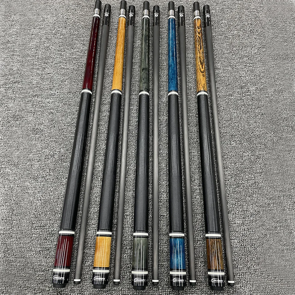 New Design Maple 1/2 Billiard Pool Cue 57inches Hard Wood maple for Sale Carbon fiber pool cue